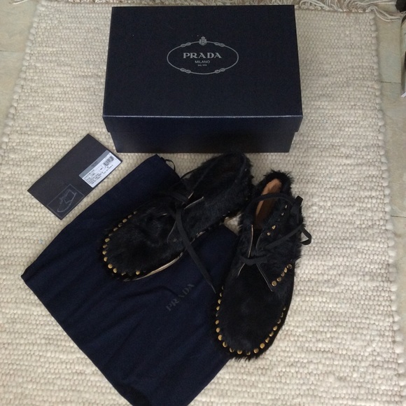 Prada Embellished real Fur Desert Boot Sold Out - Picture 2 of 14
